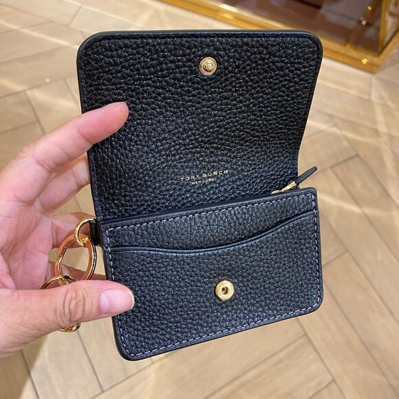 Tory Burch Thea Flap Card Case 159428 Black - Picture 3 of 4